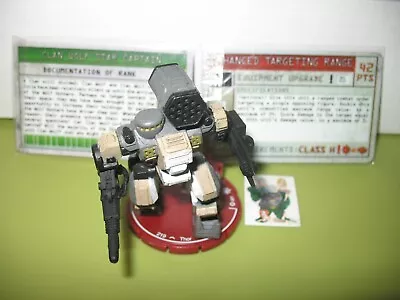 =Mechwarrior CLAN WOLF STRIKE Thor 081 WITH 2 CARDS RED BASE 48 = • $70