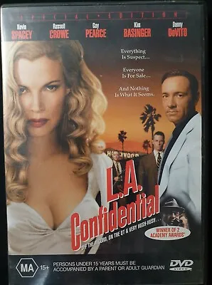 $5.37 • Buy L.A. Confidential(DVD,1997) Drama Kevin Spacey Russell Crowe VGC R4 Free Postage
