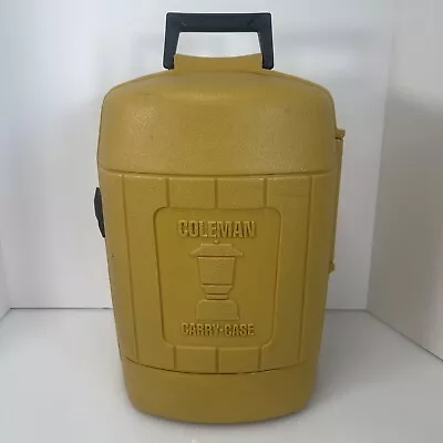 Vintage Coleman Lantern Clam Shell Model Carry Case Yellow 1/83 No Funnel • $39.99