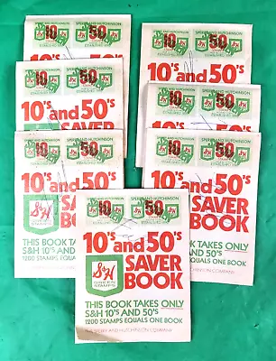 10  Vintage S&H Green Stamps  Saver Book With Stamps • $13