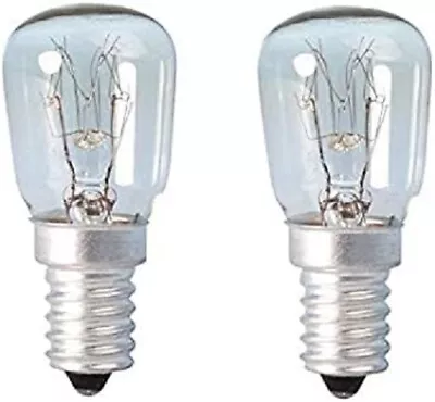 15 Watt Fridge Freezer / Appliance Light Bulb 2 Pack STATUS  240V SES E14 Lamp • £2.99