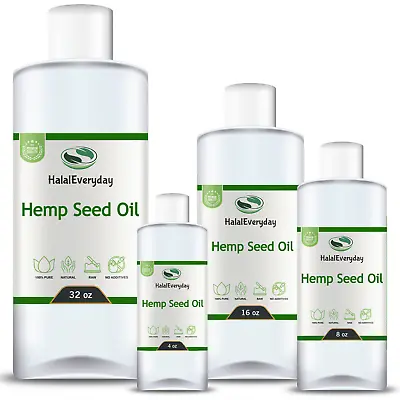 Hemp Seed Oil - 100 Pure Virgin Unrefined Cold Pressed Hemp Oil Skin Hair Bulk • $84.95