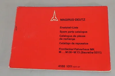 Parts Catalogue Magirus Deutz Front Handlebar Cab Series 5511 Booth 03/1976 • $53.89