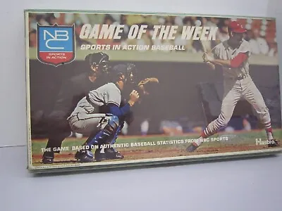 Vintage 1969 Hasbro NBC Game Of The Week Sports In Action Baseball Game(#4100) • $30