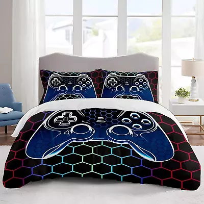 Duvet Cover QueenGamer Bedding Set Queen Game Console Comforter Cover Queen Si • $49.01