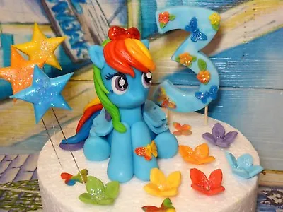Unofficial My Little Pony  Personalised Birthday Handmade Cake Topper • £25