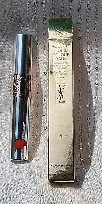 YSL Volupte Liquid Colour Balm 6ml Shade 6 Undress Me Coral • £14