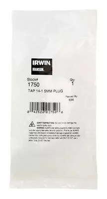 Irwin 1750 Hanson High Carbon Steel Metric Plug Tap 14mm-1.50 1 Pc • $13.11