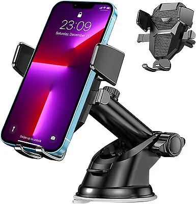 Universal 360° Rotatable In Car Suction Phone Holder Windshield Dashboard Mount • £8.89