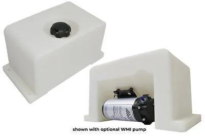 BMS 2 Gallon Low Profile Water / Methanol Injection Tank W/Fittings (CLEAR) • $179
