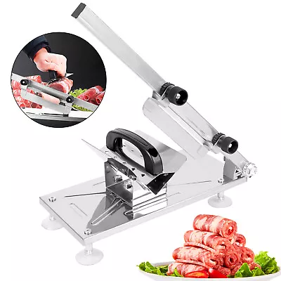 Stainless Steel Manual Frozen Meat Slicer Mutton Beef Thick Adjustable To 0.6  • $29.99