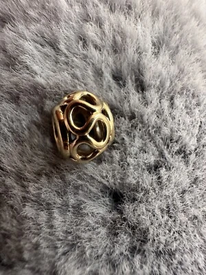 $237.81 • Buy RETIRED Pandora 14K Solid Gold Intertwined Designer Bead Charm - 750452