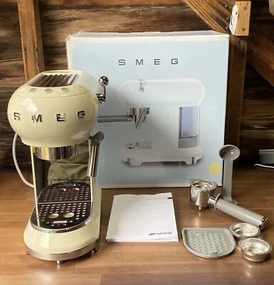 Smeg Retro Style Espresso Coffee Machine Beige • $225