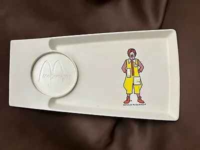 1970s McDonald's Ronald McDonald Happy Meal Drink Holder Serving Tray Plate • $17.07