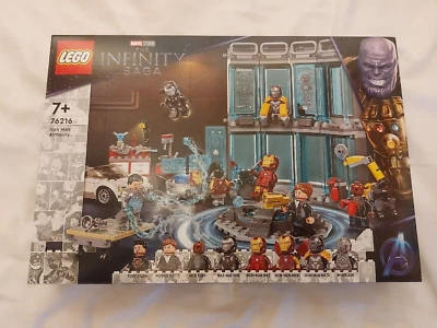 £55.99 • Buy Lego Marvel Infinity Saga 76216 Iron Man Armoury BNIB Sealed