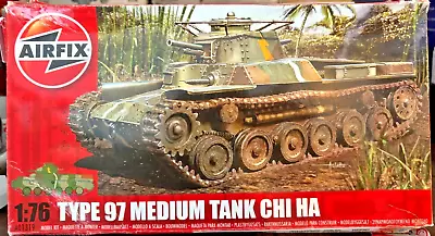 Airfix 1/76 Scale Type 97 Medium Tank Chi Ha Model Kit New Old Stock • $36.66