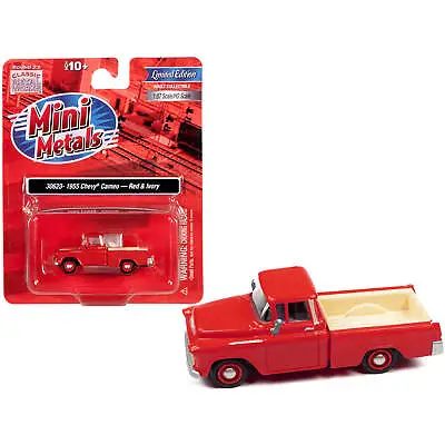Classic Metal Works 1/87 (HO) Model Pickup Truck 1955 Chevrolet Cameo Red/Ivory • $31.22
