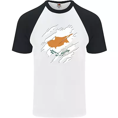 £8.99 • Buy Torn Cyprus Flag Cypriot Day Football Mens S/S Baseball T-Shirt