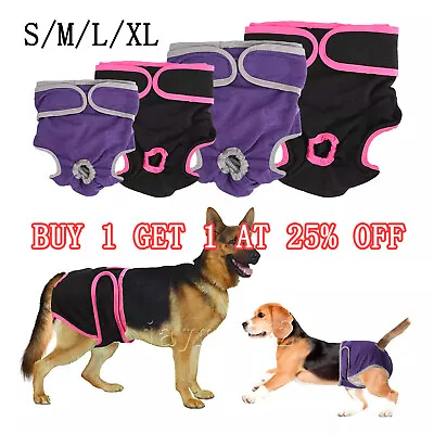 £2.60 • Buy S-XL Female Dog Pet Pants Bitch Heat In Season Menstrual Sanitary Nappy Diaper