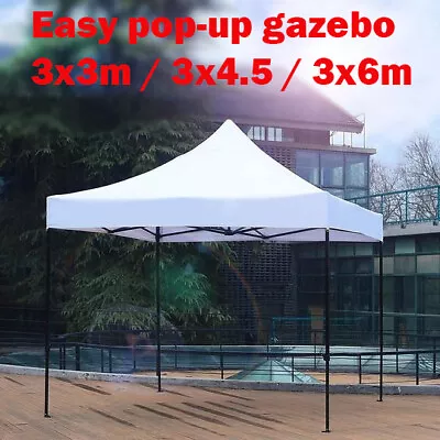 3X4.5M Folding Gazebo Outdoor Marquee Pop Up 3 Sided Window Wall  • $149