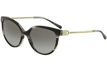 Michael Kors Abi MK2052 MK/2052 328911 Black Horn Cat Eye Sunglasses 55mm • $59.95