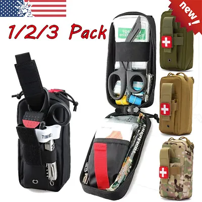 Tactical Trauma First Aid Kit - CAT Tourniquet - Military Survival Kit IFAK EMT • $9.99