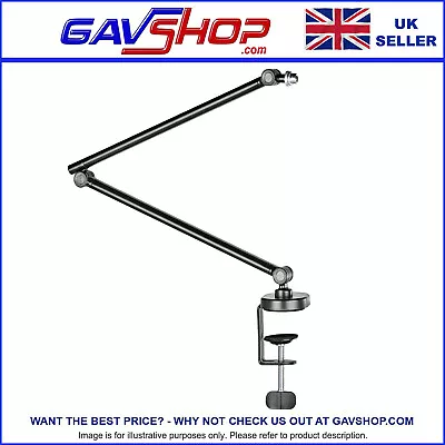 £21.25 • Buy Studio Mic Stand Boom Arm Microphone Desk Mount, Podcast, Recording , Voiceovers