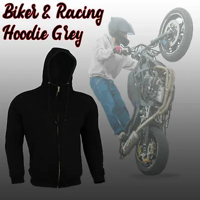 Motorcycle Racing Hoodie Motorbike Riding Fleece Armored Hoodies Removable Armor • $50.13
