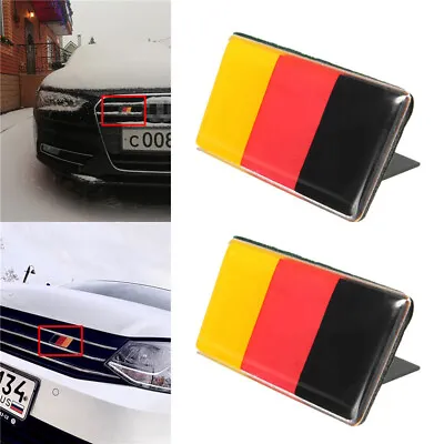 $8.69 • Buy German Flag Logo Sticker Car Front Grill Grille Emblem Badge Decal Decor Sticker