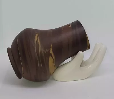 1920s Niloak Pottery Mission Ware Layering Color Swirls Baluster Vase 4.25  USA  • $140