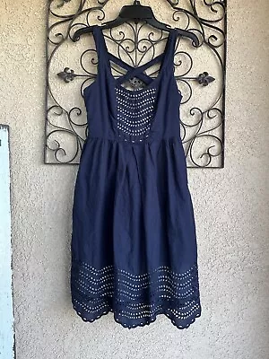 Anthropologie Moulinette Soeurs Dress-  Size 2 - Navy Blue • $29