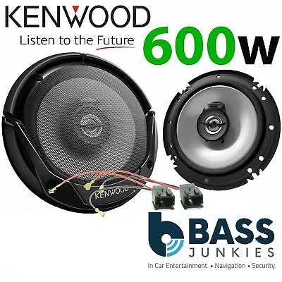 Kenwood 6.5  2 Way 600 Watts Car Rear Speakers And Connectors For PEUGEOT 207 • £39.95