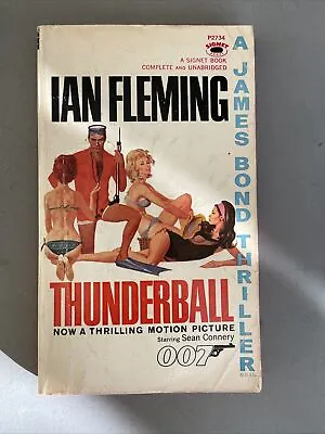 JAMES BOND 007 Thunderball By Ian Fleming (1961) Signet P2734 • $11
