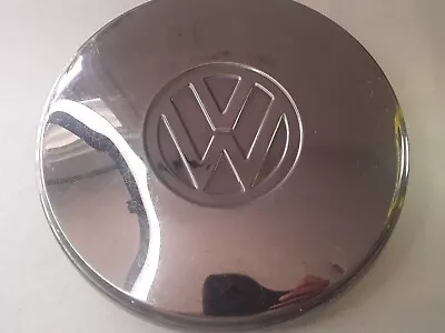 GENUINE Volkswagen Chrome Metal Wheel Center Cap Rim Hub Cap VW 8  Inch 70s-'80s • $22