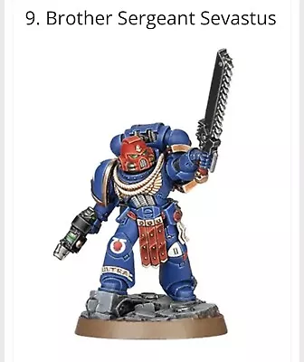 Warhammer 40k - Space Marine Ultramarine Brother Sergeant Sevastus(new On Sprue) • $11.99