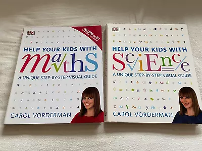 £6.99 • Buy 2 New Carol Vorderman Books, Help Your Kids With Maths And Science