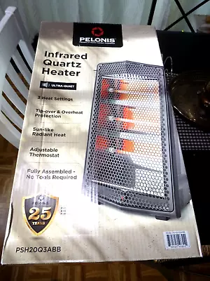 Pelonis 1500W Electric Quartz Radiant Heater With 3-Heat Settings PSH20Q3ABB  • $30