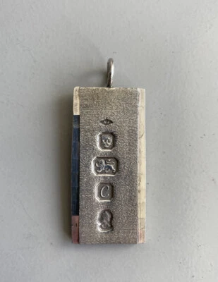 £45 • Buy Sterling Silver Ingot Pendant 1oz London 1977