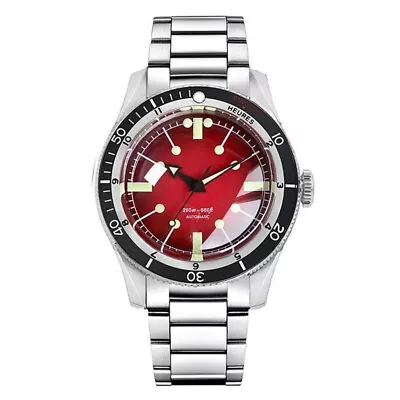 40mm Tandorio Wine Red Dial NH35 Automatic Mens Watch Sapphire Glass Ceramic • $79.80