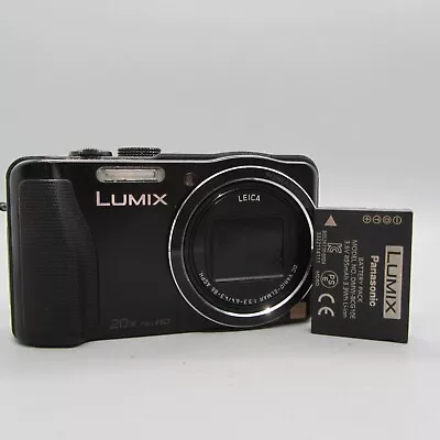 Panasonic Digital Camera Lumix DMC-TZ35 16.1MP Black Tested • £124.99
