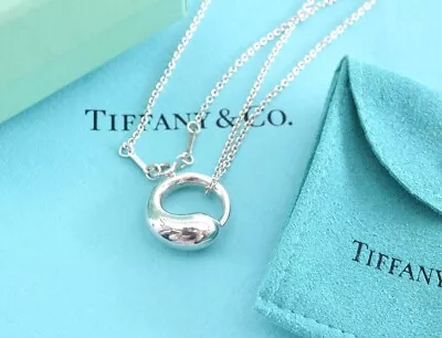 Tiffany&Co. Eternal Circle PERETTI Necklace Sterling Silver925 W/BoxBag 72767 • $339.69