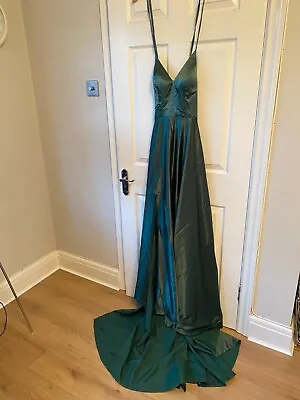 £35 • Buy Prom Dresses Size 4 - Brand New Full Length - Dark Green And Peacock Blue