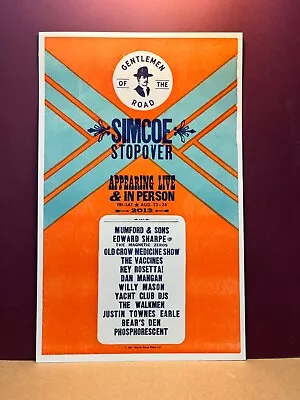 Gentlemen Of The Road 13 Simcoe Stopover  Mumford & Sons HATCH SHOW PRiNt POsTER • $199.99