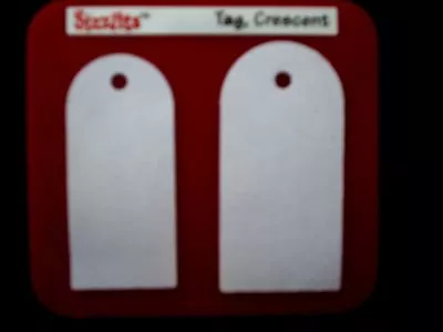 Sizzix Sizzlits Die Cutter  TAG TAGS CRESCENT  Fits Cuttlebug & Big Shot • £3.24