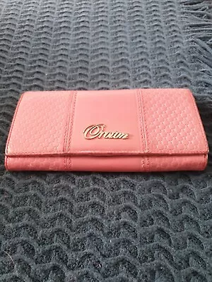 OROTON Pink Purple Leather Wallet Purse C11 • $19.50