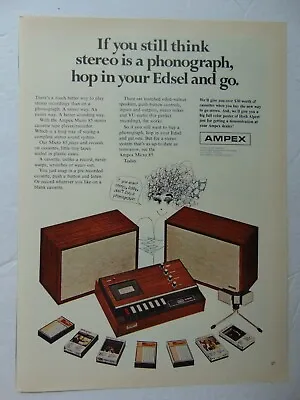 1968 AMPEX MICRO 85 STEREO  Vintage Art Print Ad • $6