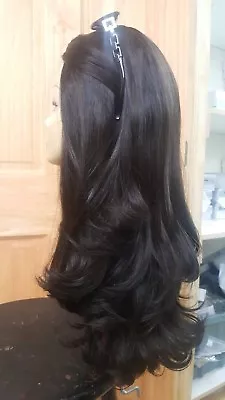 $1500 • Buy Malky Wig Sheitel European Multidirectional Wig Dark  Brown Highlights #2/7 22  