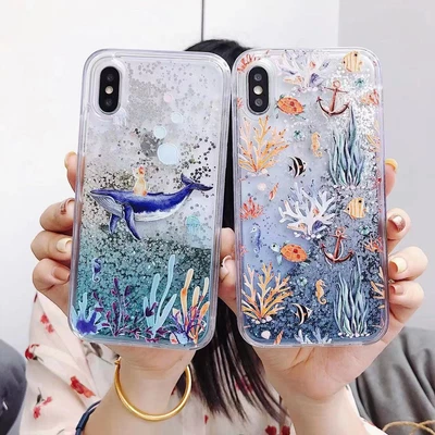 $6.34 • Buy For OPPO Xiaomi Hot Quicksand Liquid Glitter Bling Soft Phone Case Cover Back