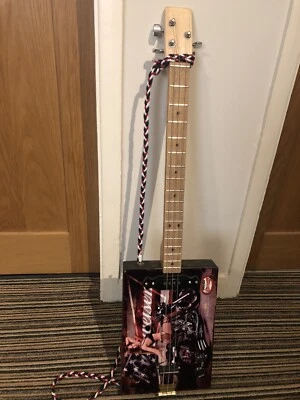 £250 • Buy Cigar Box Guitar ( Budweiser Tin Sign Front )