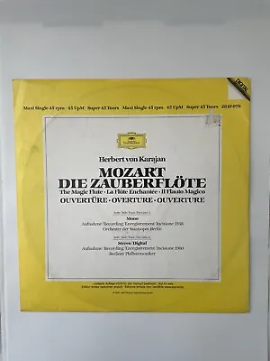 Mozart Die Zauberflote Karajan Debut Recording 1938/80 Vinyl 45rpm 12  LP • $3